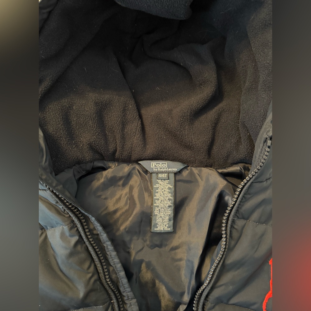 Polo Ralph Lauren Puffer Jacket.  Size 4/4T. - Picture 6 of 11